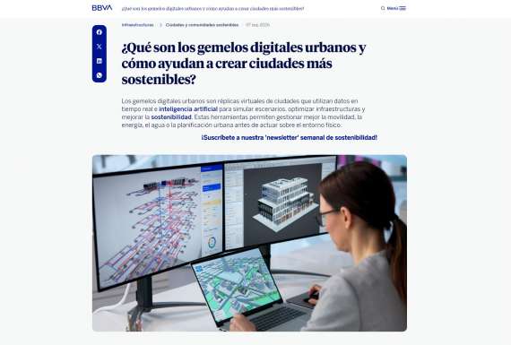 ¿Qué son los gemelos digitales urbanos y cómo ayudan a crear ciudades más sostenibles?